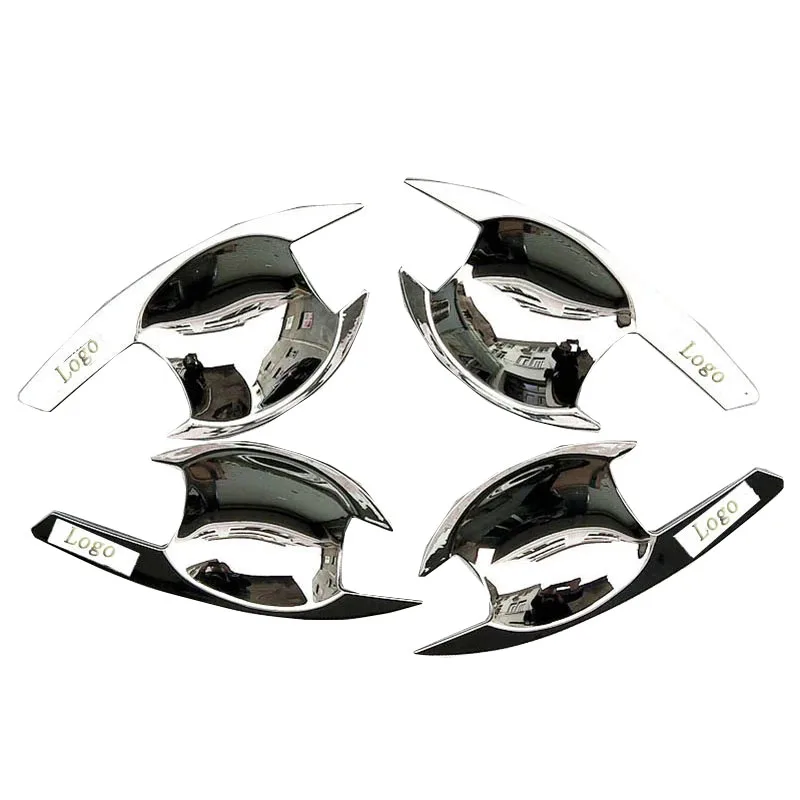 

Abs Chrome Door Handle Bowl Cover Trim for Mitsubishi Triton L200 2016 2018 Car Styling Sticker Atuo Accessories 4 Pcs