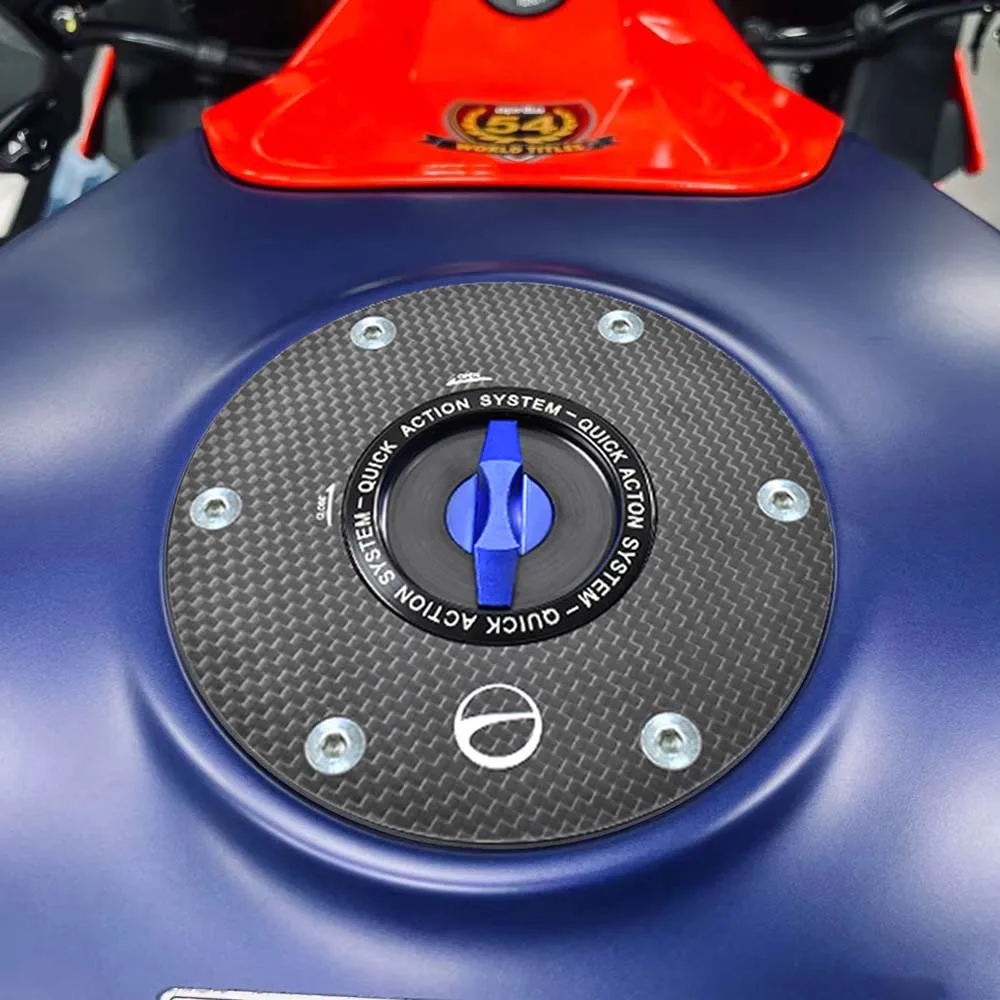 Carbon Fiber Fast Gas Fuel Filler Cover For APRILIA RSV 1000 1997-2003 Mille RSV1000 1998-2003 With Key Lock Gasoline Tank Cap