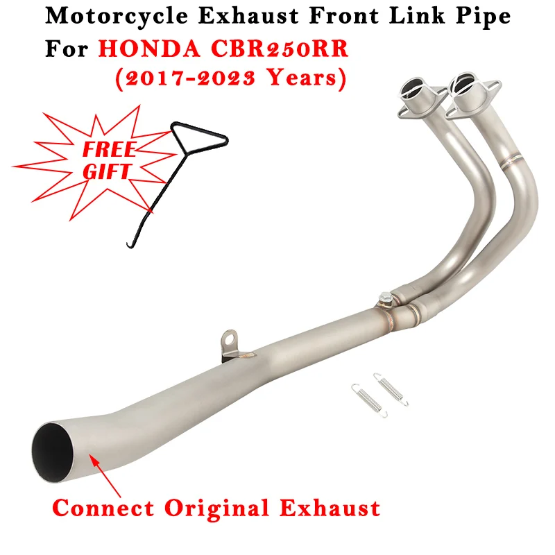 

Motorcycle Exhaust System Modified Muffer Front Link Pipe Connect Original Escape For HONDA CBR250RR 2017 - 2020 2021 2022 2023