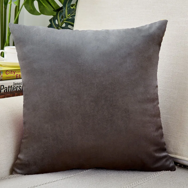 

Velvet Cushion Covers Soft Pillowcases 45x45cm Nordic Home Decor Gray Pillows Cover for Sofa Cushions