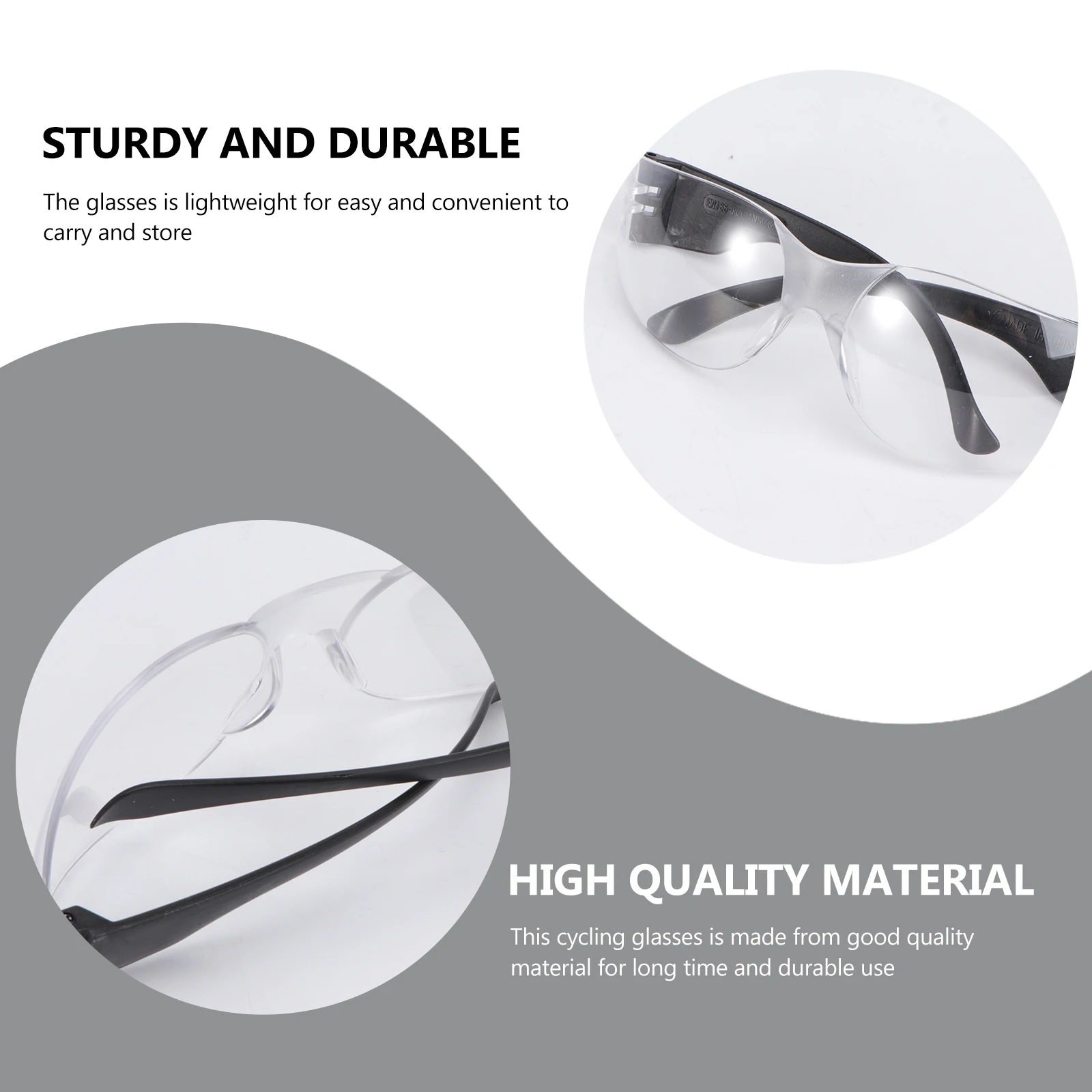 

3Pairs Cycling Glasses Windproof Riding Goggles Outdoor Event Eyewear Lightweight Durable for Men Women Riding Glasses