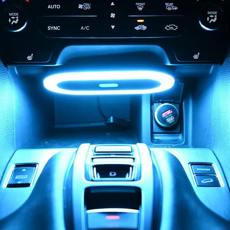 Car LED Light USB Rechargeable USB Car Lighting Ceiling Reading Light Double Colors Car LED Ambiance Light Car Roof Reading Lamp