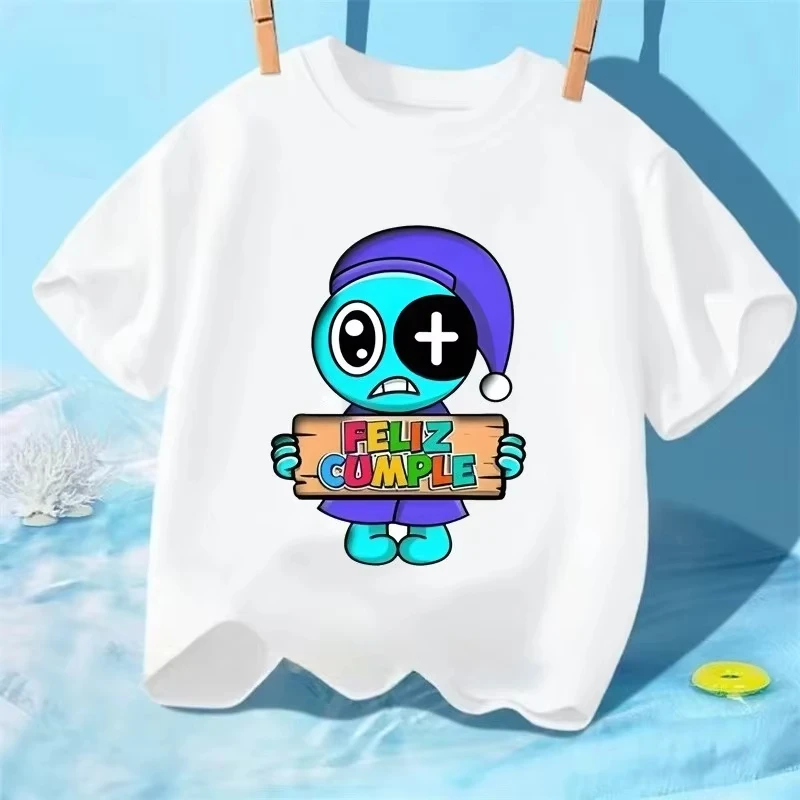 2025 Baby Jongens en Meisjes Dandy's World T-shirt Kinderen Stripfiguur Gedrukt Casual Puur Katoenen T-shirt