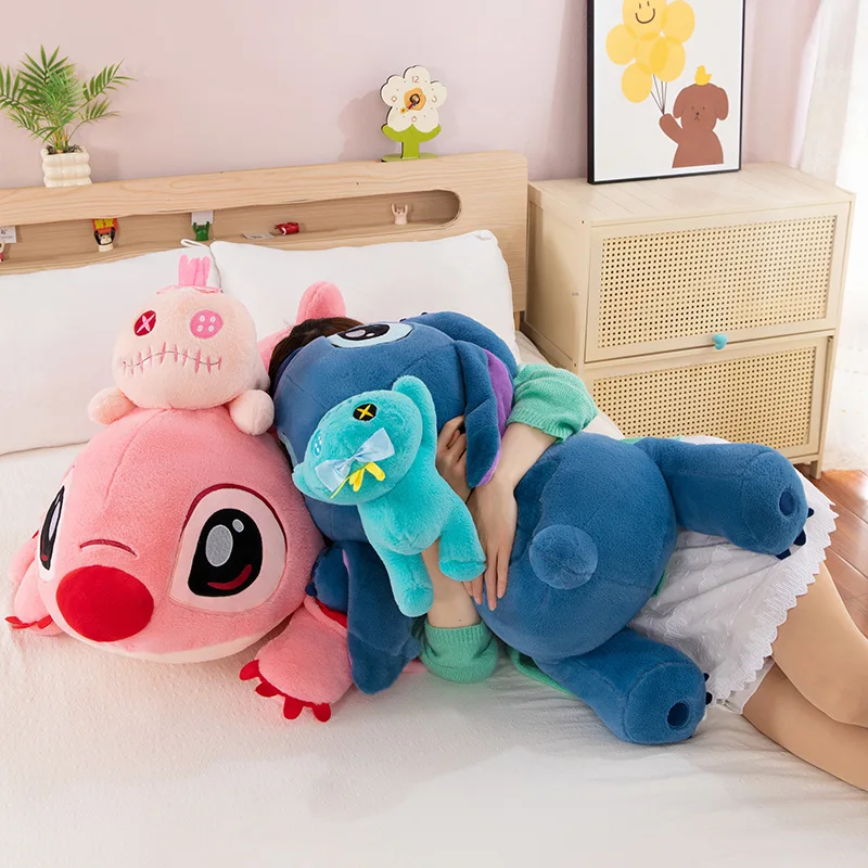 Kawaii Disney knuffel Stitch Doll gevuld knuffeldier voor kinderen verjaardagscadeau schattig knuffelkussen knuffelspeelgoed voor kinderen