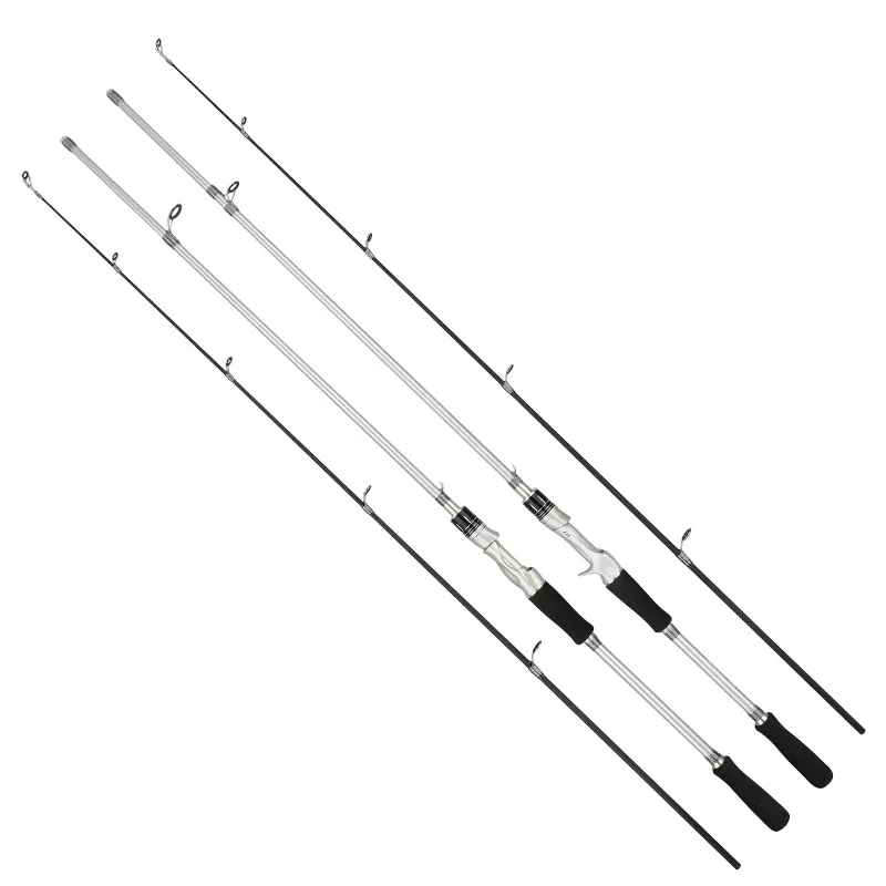 عصا صيد من ألياف الكربون مع مقبض على شكل مسدس، مجموعة كاملة مع بكرة دوارة ومقبض مستقيم، معدات صيد الأسماك على الجليد والتخييم... #1