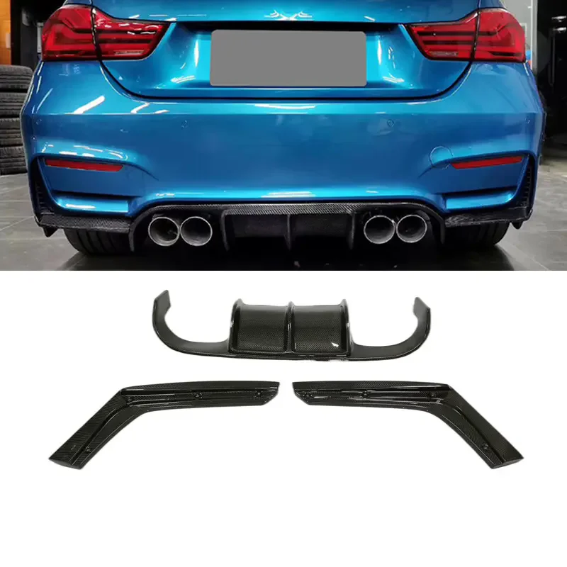 

V-style Split Structure F80 M3 F82 F83 M4 Carbon Fiber Body Kits Rear Bumper Diffuser for BMW F80 M3 F82 F83 M4 2014-2019