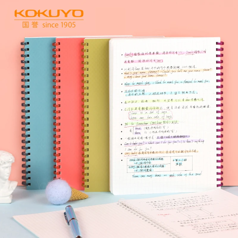 KOKUYO ME Series A5 Notebooks 5mm Square Note Book Simple Design Student Daily Writing Planner Office School Supplies Stationery