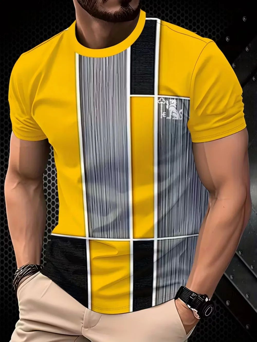 

Мужская футболка, повседневная свободная новая мужская футболка с 3D принтом и круглым вырезом с короткими рукавами, уличная повседневная модная футболка для мужчин, летние топы большого размера