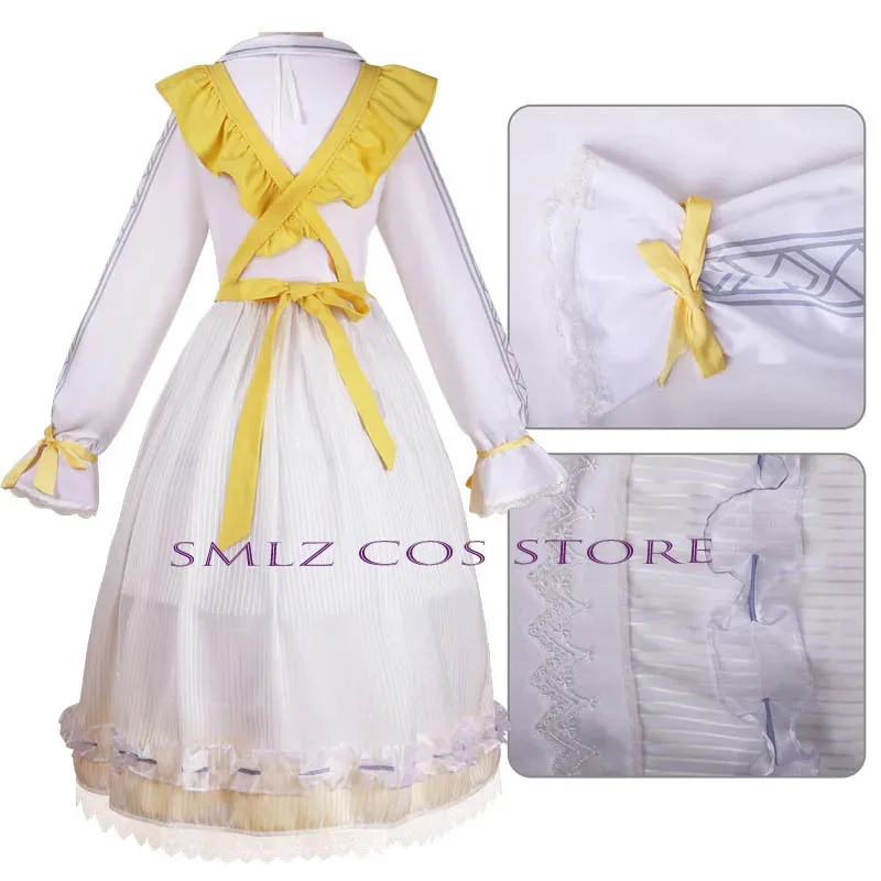 

COSda@Anne Lester Toy Merchant Cosplay Costume Identity V Anne Yellow Dress Suit Halloween Party Role Toy Merchant Outfit for Wo
