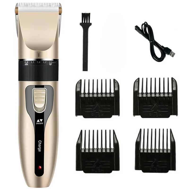 Dog Electric Shaver Pet Electric Push Clipper Pet Hair Scissors Set Dog Grooming Tools