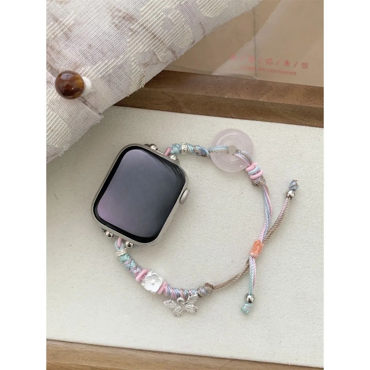 Pulseira de relógio de joias para iWatch Ultra 2 Series 10/9/8/7/6/5 Pulseira de relógio da moda 42/44/45/46/49 mm 38/40/41 mm_voghion.com