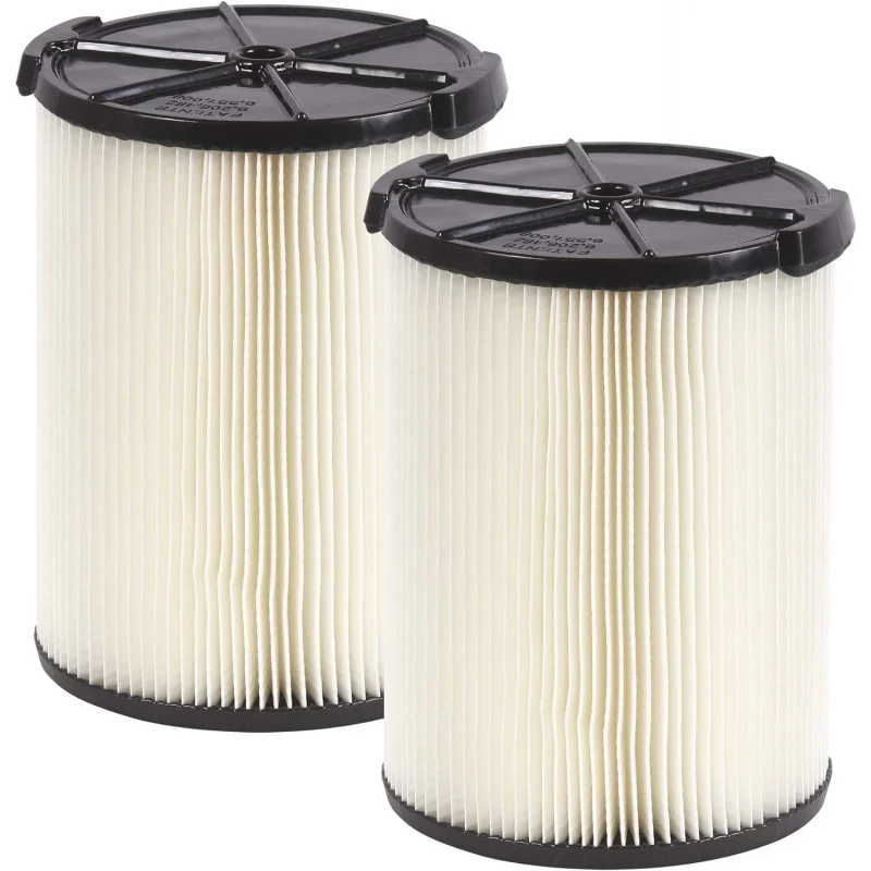 

Wet/Dry Vacs Vacuum Filters WS21200F2 Standard Wet/Dry Vacuum Filters (2-- Shop Vacuum Filters) For WORKSHOP 5-Gallon To 16