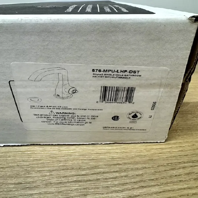 

Brand New Ready Stock Brand New 576-MPU-LHP-DST 1.2 GPM Bathroom Faucet-Less Handle- Chrome READ for Plc