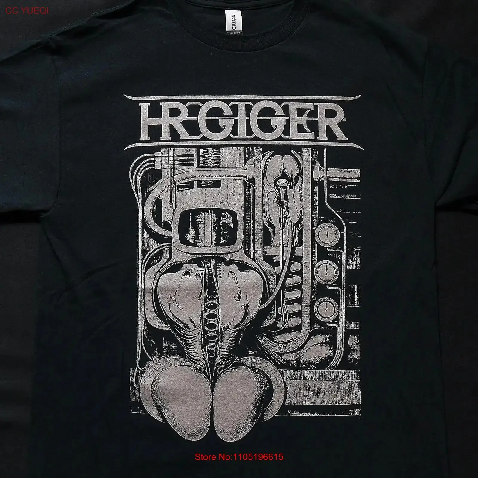 H R GIGER Biomechanoid 1969 T shirt vintage Washed Comfortable Top For Everyday Wear homme designer clothes fashion Soft