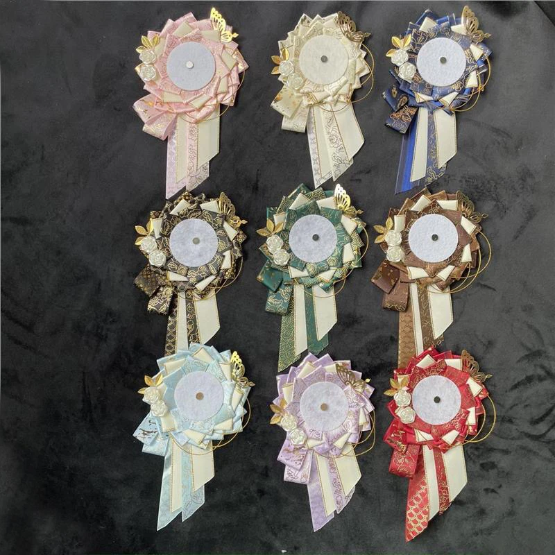 Ribbon Cosplay Ita Bags Rosette Protection Flower Pin Holder Badge Base Accessories Itabag Decor Fill Tray Base Backpack Decor