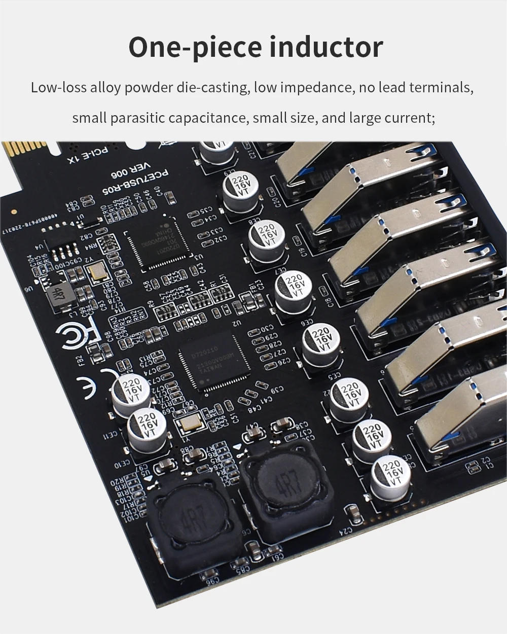 محول USB 3.0 PCI Express، بطاقة توسيع USB 3 منافذ، USB3، PCIe، محول وحدة تحكم PCI-e X1 لسطح المكتب