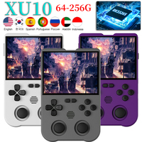 XU10 Handheld Game Console Arcade Retro Dual Joystick 3D Game Player 3.5 Inch IPS Screen Linux RK3326S ​64-bit 3000mAh For Kids