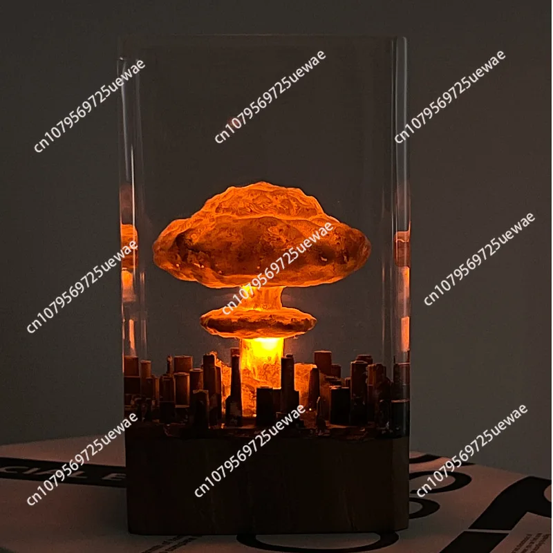 

Трансграничный ночник, украшение Oheimer, атомная бомба, взрыв, грибное облако, креативные поделки из кристалла эпоксидной смолы