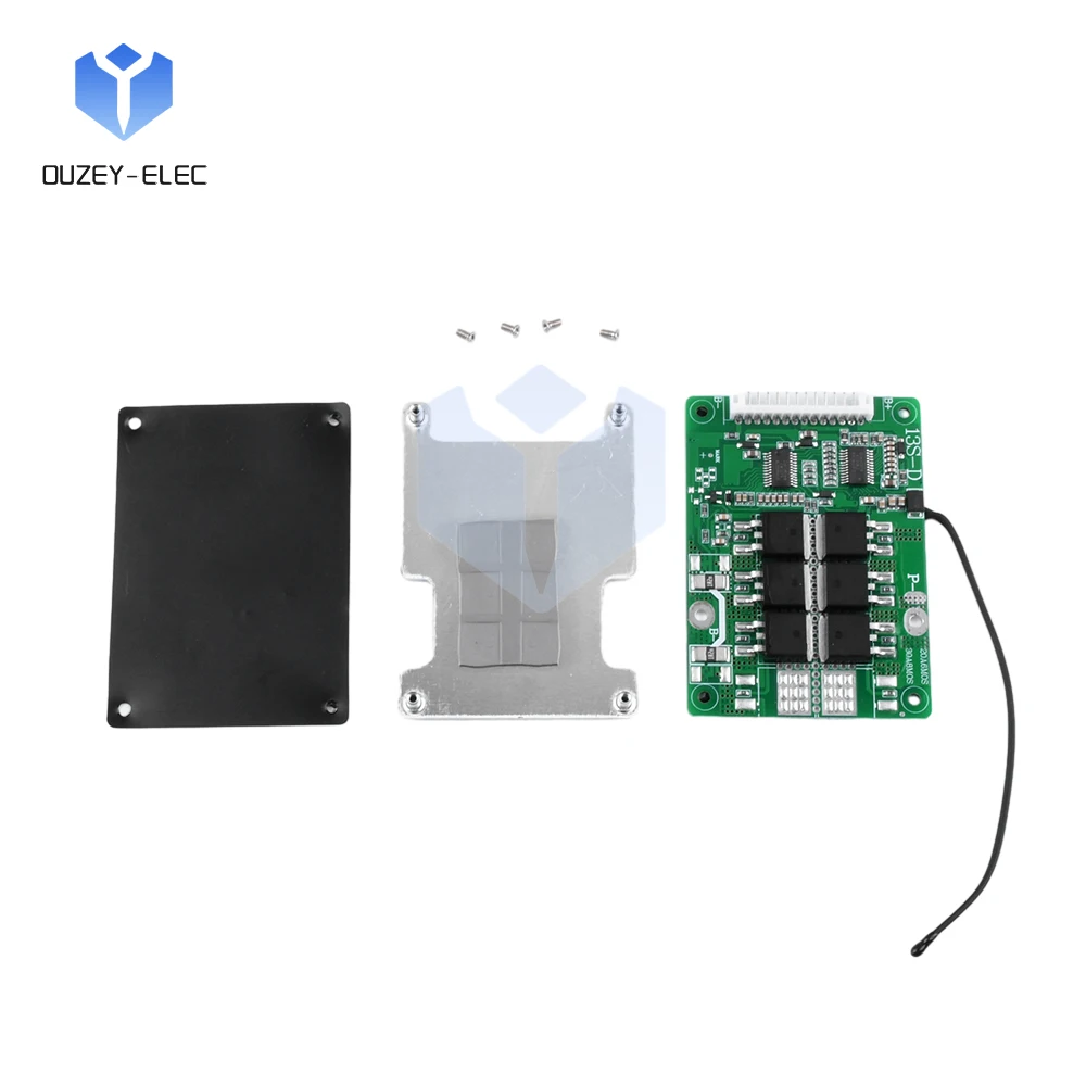 13S 48V 20A/30A Same Port Lithium Battery Protection Plate Active Equalization Module With Temperature Protection BMS