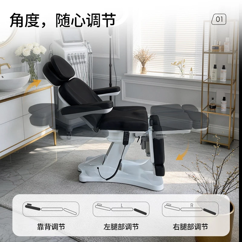 Massage Table & Bed,Beauty Salon Furniture,Adjustable Beauty Bed Sitting Lying Down, Suitable Micro-Surgery, Dental Examination,