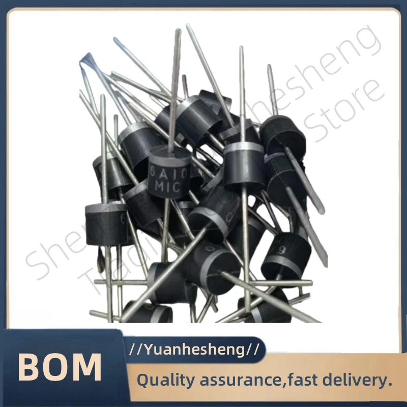 200pcs/6A10 6A/1000V 10A10 20A10 10A20 30A10 rectifier diode has high power