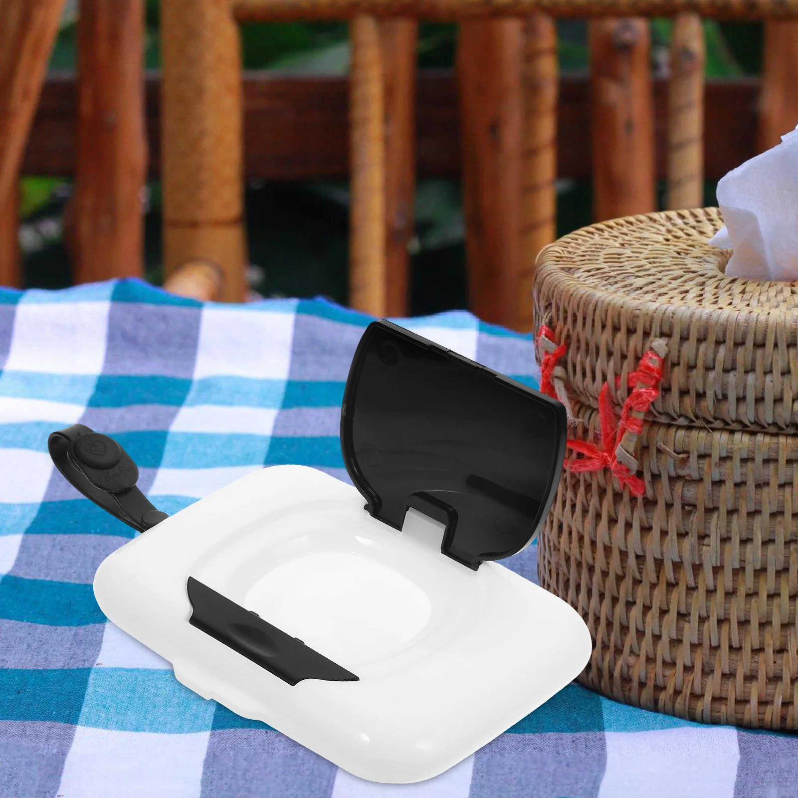 

2pcs Baby Wipes Holder Portable Pp Material Large Capacity Waterproof Seal For Travel Car Home Use Wipe Container Tissue Box