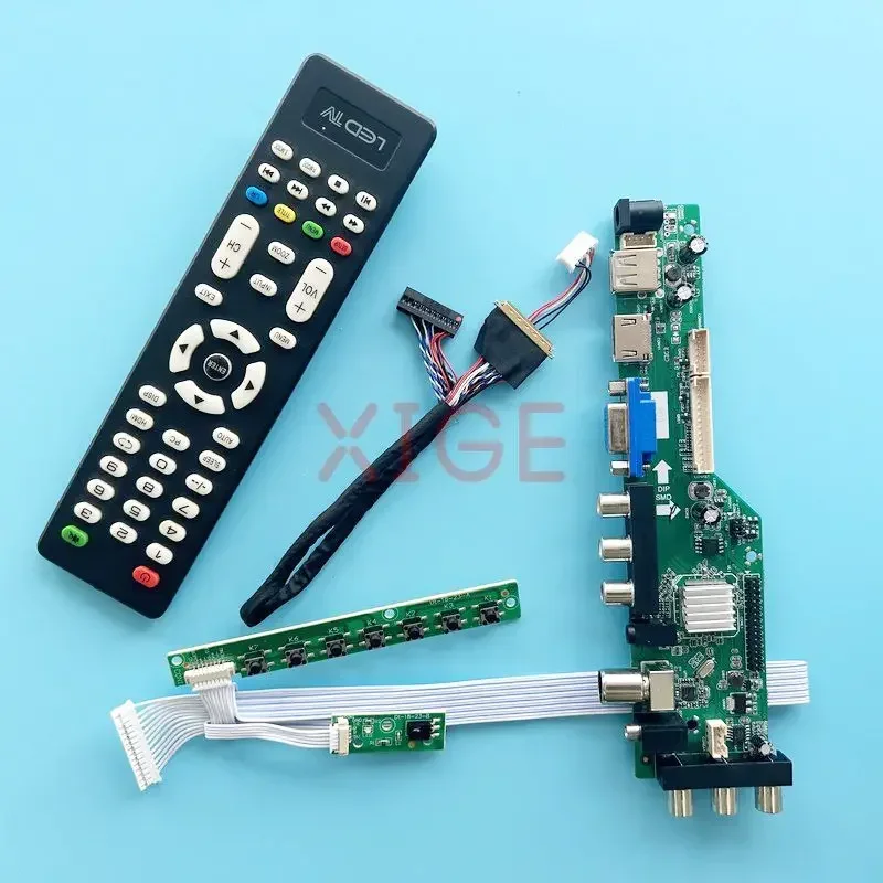 

Плата драйвера контроллера DIY Kit для B101EW05 V3/V1/V0 V.0/V.1/V.3 панель ноутбука LVDS 40Pin USB/DHMI/VGA/AV 10,1 "1280x800 DVB-T/C