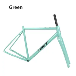 700c Gravel Road Bike Frame 4130 Chrome-molybdenum Steel Frame with Carbon Fiber Fork Thru Axle Disc Brake Road Bicycle Frameset