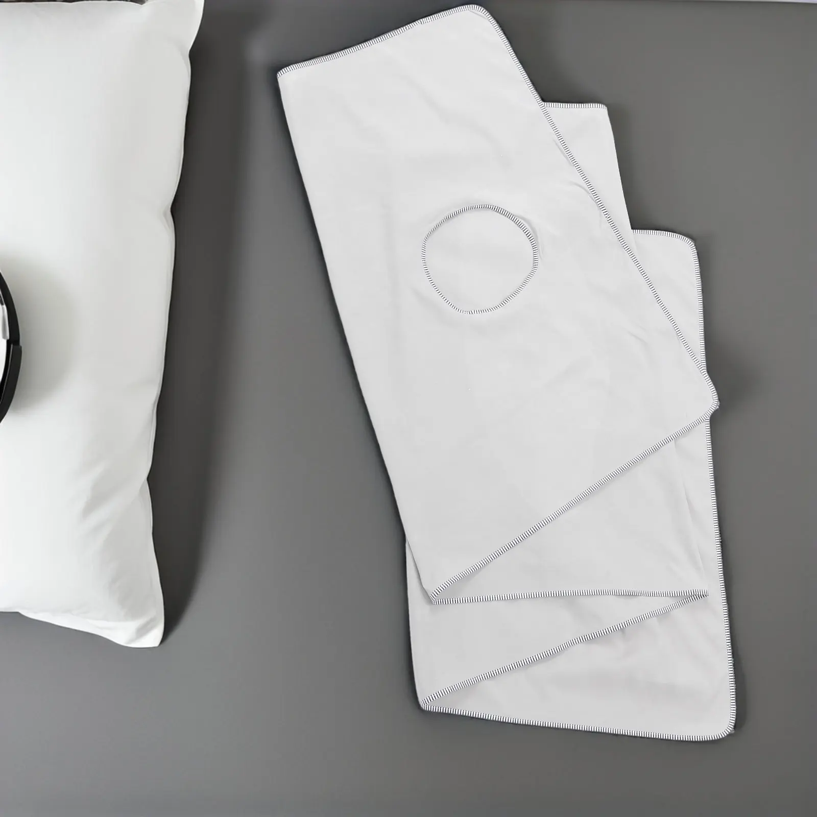 2Pcs Elegant Trim Massage Bed Sheet Set Cotton Washable Quick-Dry for Facial Treatments Salon Spa Massage Table 80x200cm Beauty