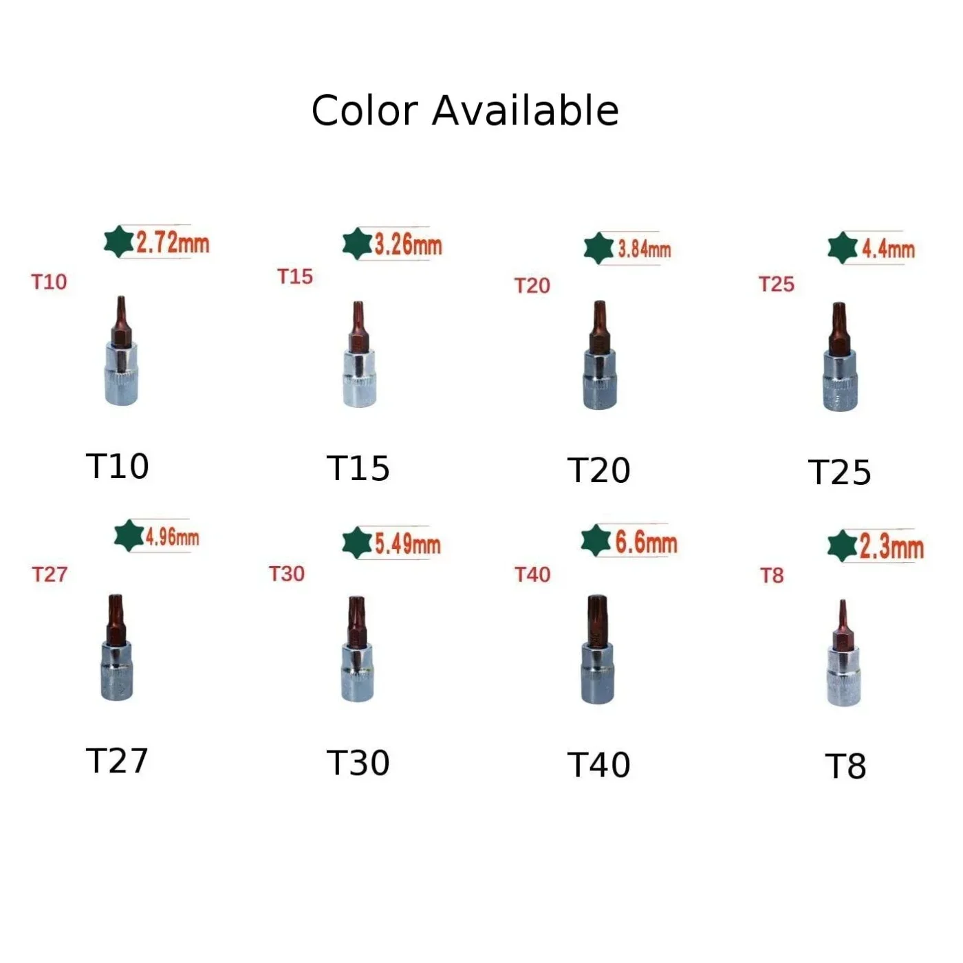 1/4 "مفك توركس مآخذ بت 38 مللي متر محرك رئيس المفكات مفتاح بانة محول أدوات يدوية T8 T10 T15 T20 T25 T27 T30 T40