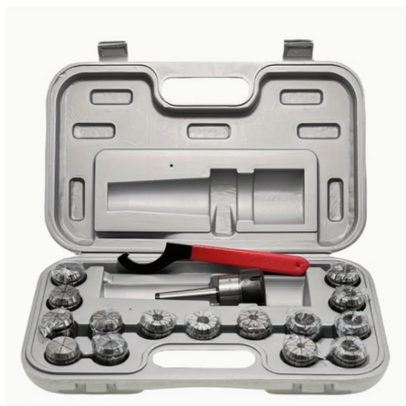 ER Spring Chuck Kit MT2/3/4 Suitable for CNC Milling Machine with Rose Cone Tool Holder Milling Chuck Kit Accuracy 0.008