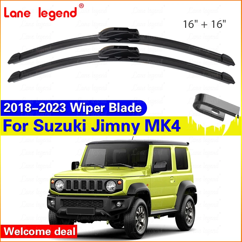 

Car Wiper For Suzuki Jimny MK4 2018 - 2023 16"+16" Front Wiper Blades Brushes Cutter Accessories 2018 2019 2020 2021 2022