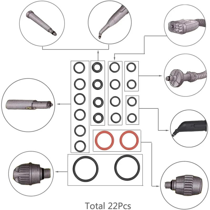 

B02C-O-Ring Seal Ring 2.884-312.0 For Karcher SC2, SC3, SC4, SC5, CTK10, CTK20 Steam Cleaner Parts Accessory
