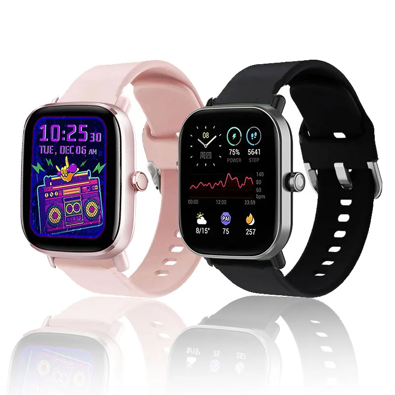 20Mm 22Mm Tali Jam untuk Amazfit GTS 2 Mini/3/2e/Stratos 3/GTR 3/2e/42Mm/47Mm Gelang Olahraga Silikon untuk Amazfit Bip U/3 Pro