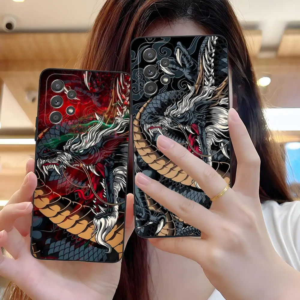 

Чехол для мобильного телефона East Orient Dragon для Samsung Galaxy A73 72 71 70 56 55 54 53 52 36 35 34 23 16 15 5G с цветной печатью класса люкс