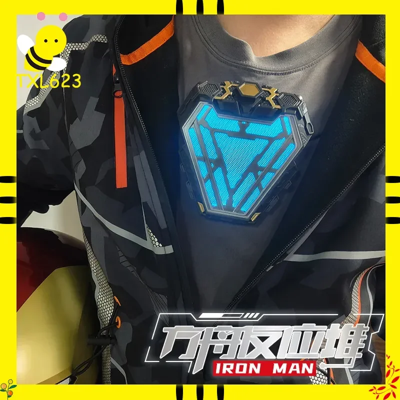 Reactor de Arco de Iron Man MK50, Luz de Pecho, Modelo de Exhibición LED 1:1 para Cosplay