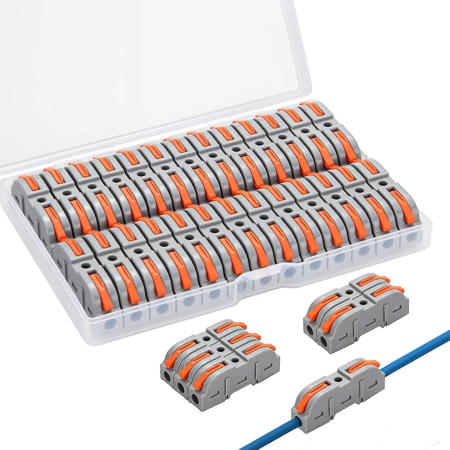 

26Pcs Electrical Quick Connectors With Lever 1-to-1 In-line Wire Connector Can Be Freely Combined Automatic Connection Terminals