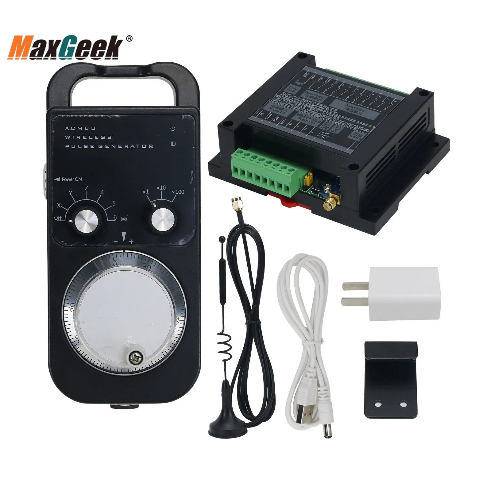 Maxgeek XC Wireless Pulse Generator Handle Unit CNC XCMPG Wireless Pulse Generator without Emergency Stop Function