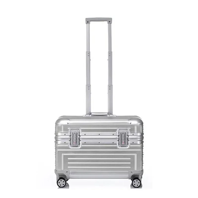 100% aluminum magnesium alloy luggage women\'s and men\'s travel luggage, photography suitcase, camera case, boarding case