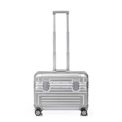 100% aluminum magnesium alloy luggage women's and men's travel luggage, photography suitcase, camera case, boarding case