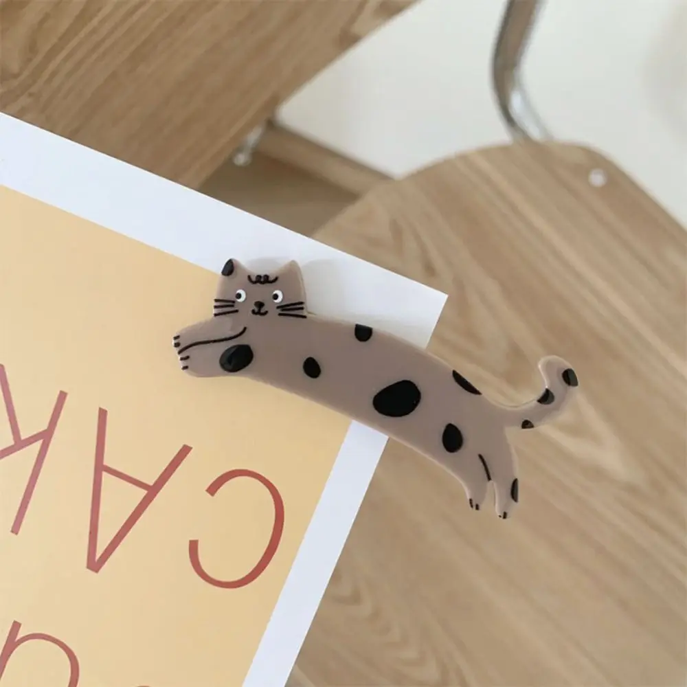 귀여운 만화 고양이 헤어 클립 애완 동물 다채로운 아세트산 헤어 클립 한국어 스타일 사이드 클립 고양이 Duckbill 클립 소녀