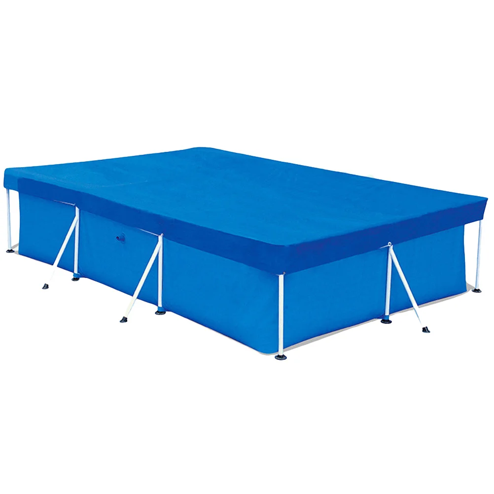 

Heavy Duty Pe Pool Cover 300x201x66cm Weather Resistant Rain Cover for Swimming Pools Frame Inflatable Pool Floor Pad Blue