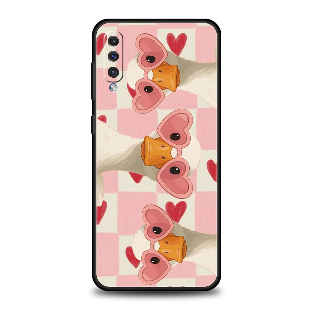 Phone Case for Samsung Galaxy A57 A56 A37 A36 A26 A16 A14 A12 A42 A34 A24 A22 A10S A20E 5G Soft TPU Shell Artistic Duck Art Bags