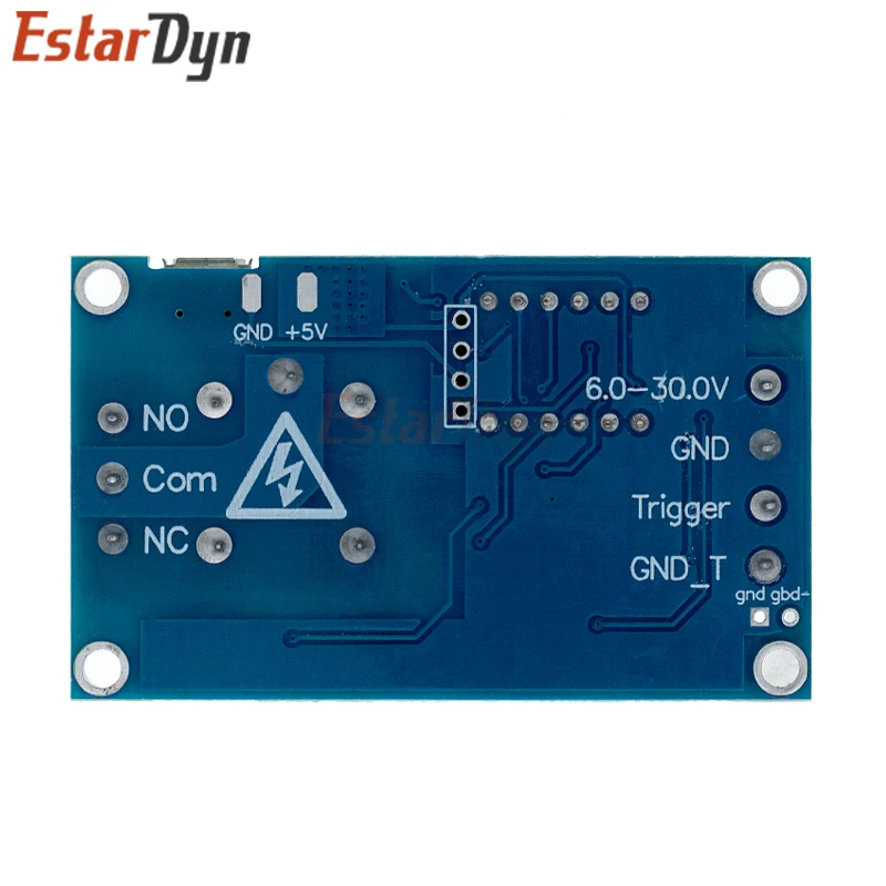 6-30V Relay Module Switch Trigger Time Delay Circuit Timer Cycle Adjustable Trigger OFF / ON Switch Timing Cycle for Arduino