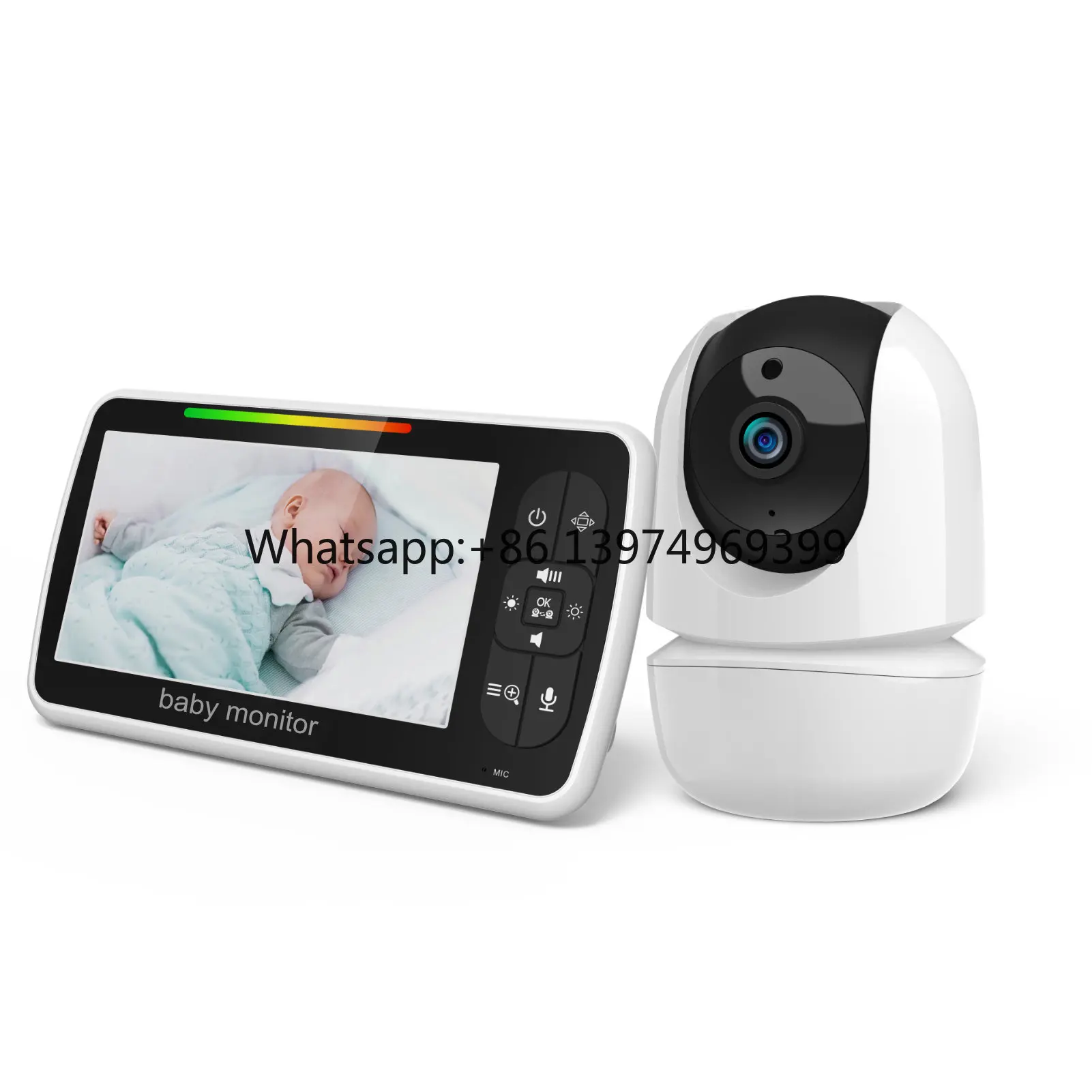 Best Selling Smartree SM935H Baby Monitor 3.5 Inch 1200mAh Two-Way Talk Night Vision Pan/Tilt Music Player up to 12 Hours