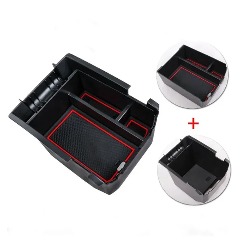 Für Ford Kuga Flucht 2013-2015 abs schwarz Auto zentrale Lagerung Armlehne Box Lagerung Box tray Container Auto Zubehör
