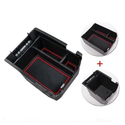 For Ford Kuga Escape 2013 - 2015 ABS Black Car Central storage armrest box storage boxtray container Car Accessories