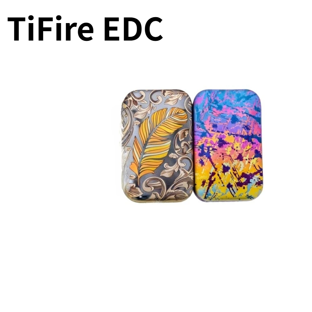TiFire EDC Unlimited Titanium Alloy New Rotating Fingertip Push Card Decompression Toy