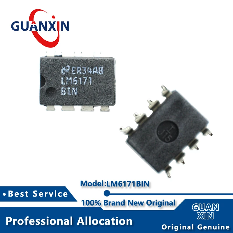 

100% New Marking LM6171BIN DIP-8 LM6171