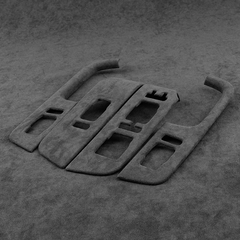 For Xpeng Xiaopeng P7 P7i 2020 2021 2022 2023 Super Suede Interior Accessories Car Gear Shift Panel Armrest Box Air Outlet Cover